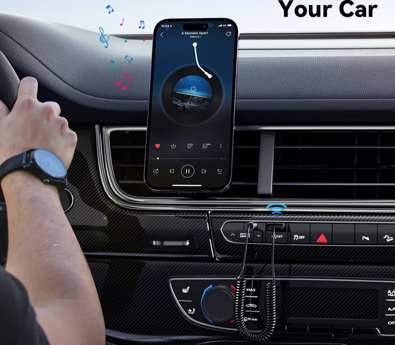 Wireless Bluetooth 5.0 Receiver Adapter Handsfree Car Speaker 3.5Mm Jack Aux Audio Music For Car Bluetooth Transmitter