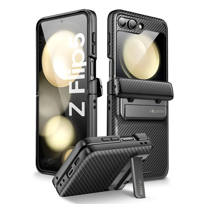 For Samsung Galaxy Z Flip 5 5G 2023 Journey Full-Body Rugged Case With Built-In Screen Protector & Kickstand