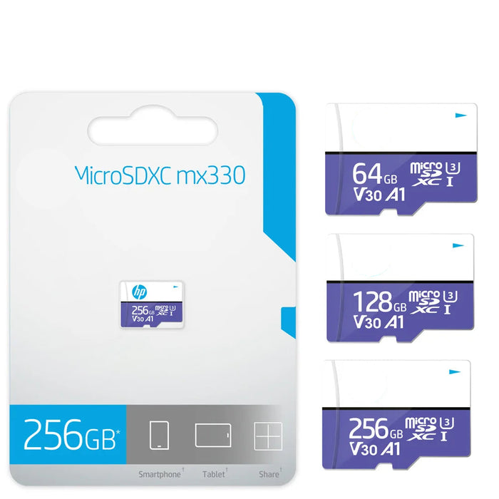 HP High Speed 256gb Memory Card 128gb Camera / Phone / Recorder Tf Storage Class10 A1 U3 4k