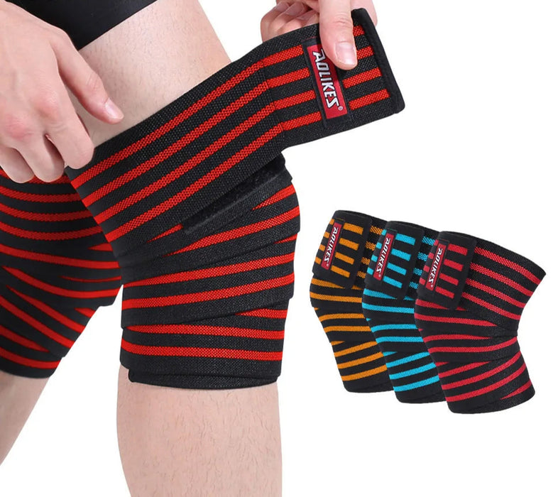 Sports Knee Wraps For Gym Workouts Ideal For Men & Women Squat Knee Straps For Weightlifting & Powerlifting