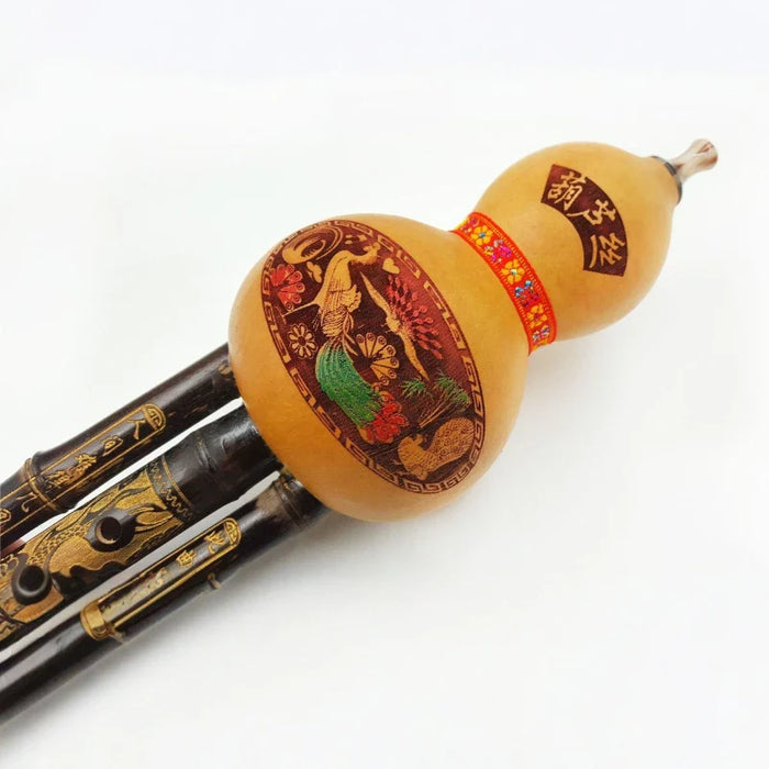 Professional Bamboo Hulusi For Adults A Key Gourd Wind Instrument