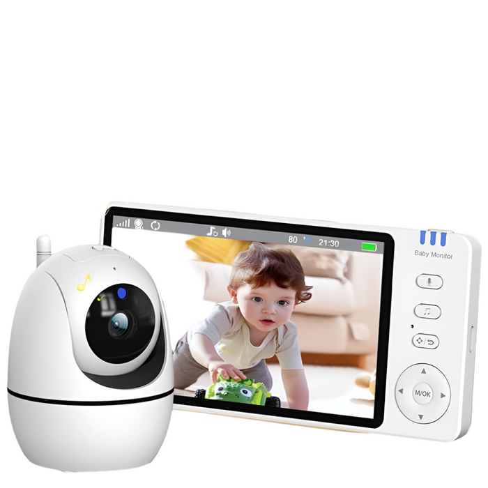 5 Video Baby Monitor With Ptz Camera & Temperature Sensor