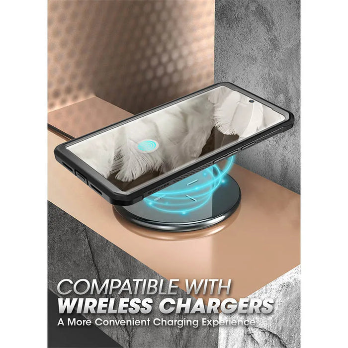 For Google Pixel 8 2023 Ub Pro Full-Body Rugged Holster & Kickstand Case With Built-In Screen Protector