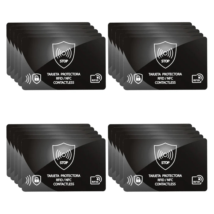 5Pcs Rfid Blocking Cards Contactless Nfc Debit Credit Card Passport Protector Blocker Badge Signal Isolation For Passport Case