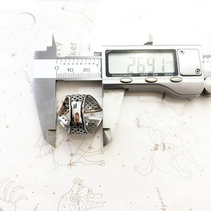 925 Sterling Silver Vintage Knight Helmet Ring