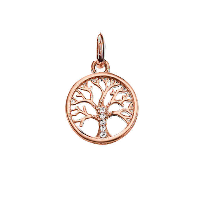 925 Sterling Silver Spring Tree Pendant Fine Jewelry For Women