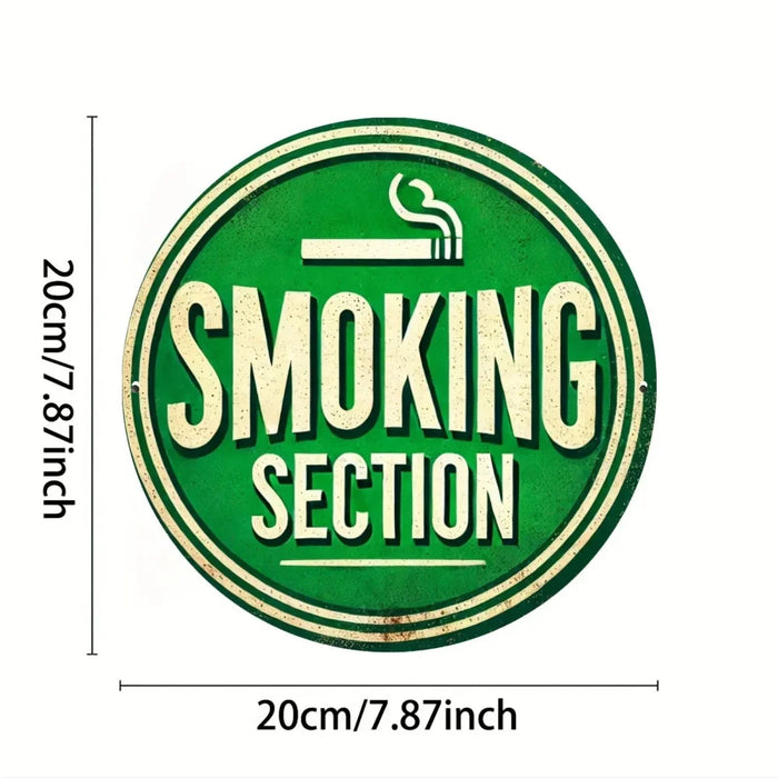 8-Inch Round Metal Sign Durable Wall Art For Home Office Living Room