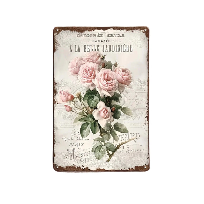 French Rose Shabby Chic Wall Decor For Home Or Garden