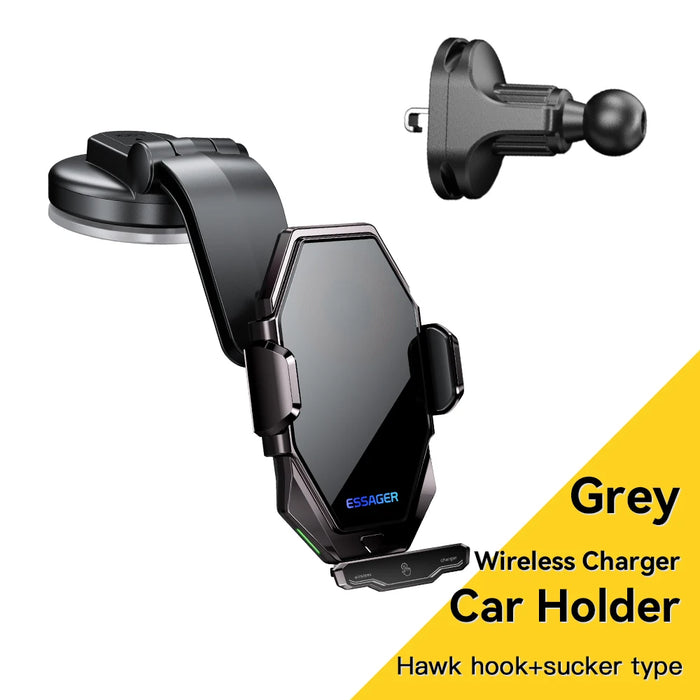 Dashboard Phone Holder 15W Wireless Qi Charger In Car Universal Air Vent Mount For Iphone Samsung Xiaomi Fast Charging