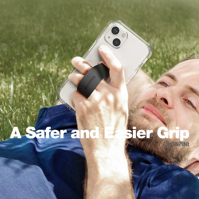 Portable Phone Strap Grip Holder Finger Cell Grip Telescopic Phone Finger Strap Stand Adhesive Loop Universal Finger Kickstand