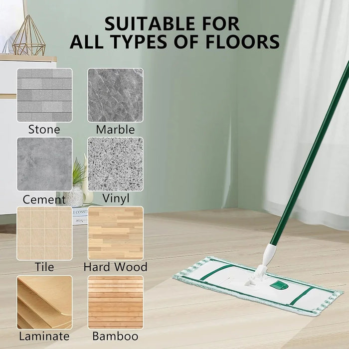 6 Pack Mop Pads Compatible With Libman Wet & Dry Microfiber Mop Reusable Easy To Replace Microfiber Cloth Mop Head Pads