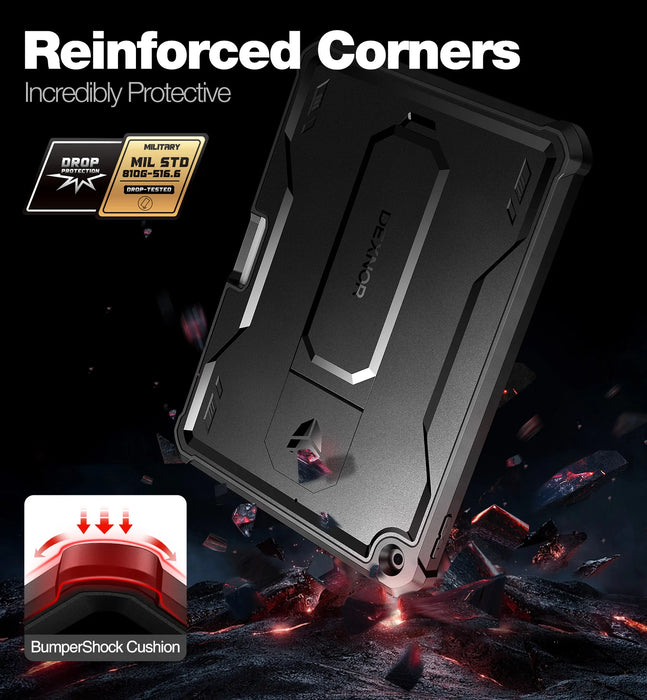 For Ipad 9.7 Inch 6Th / 5Th Generation Built In Screen Protector Heavy Duty Shockproof Protective Case With Pen Holder