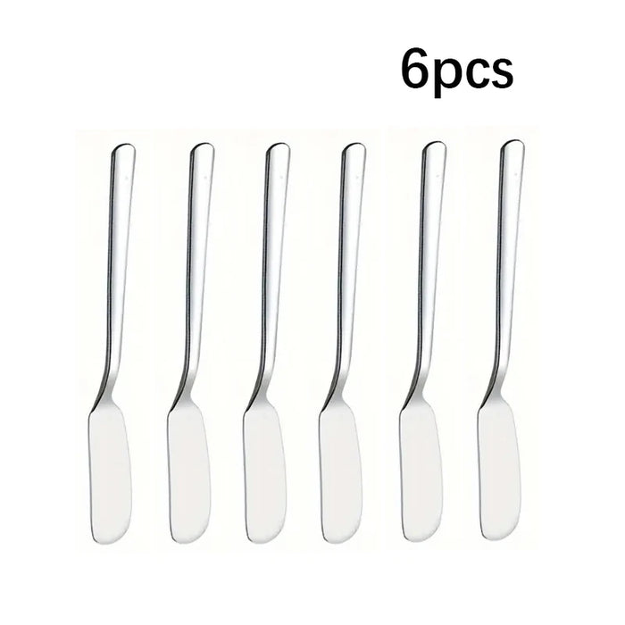 2 / 4 / 6 Piece Stainless Steel Butter Knives For Cheese Chocolate And Jam