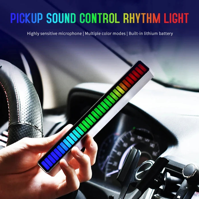 Rgb Sound Control Car Led Strip Music Rhythm Ambient Light