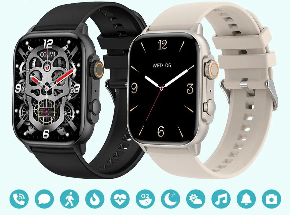 Unisex 2.0 Inch Amoled Smartwatch - Aod 100 Sports Modes Ip68 Waterproof