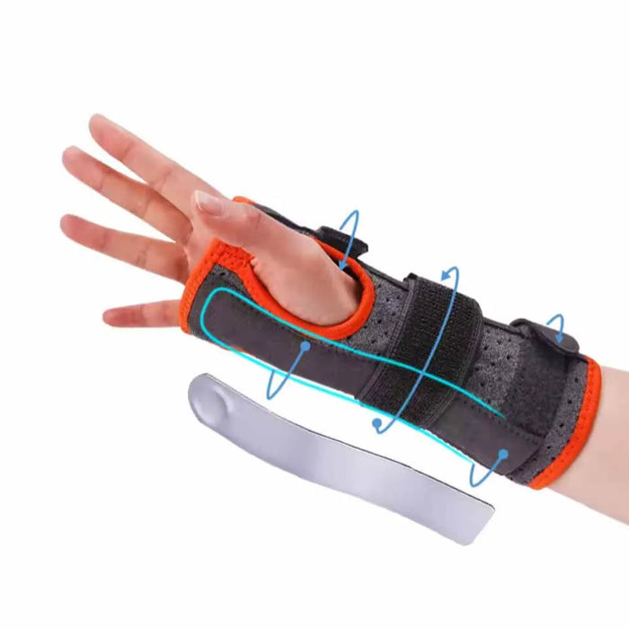3 Strap Wrist Brace With Metal Splint Relieves Carpal Tunnel Tendinitis Arthritis