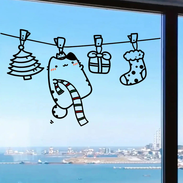 Adorable Animal Pattern Laundry Wall Sticker For Bedroom Decor