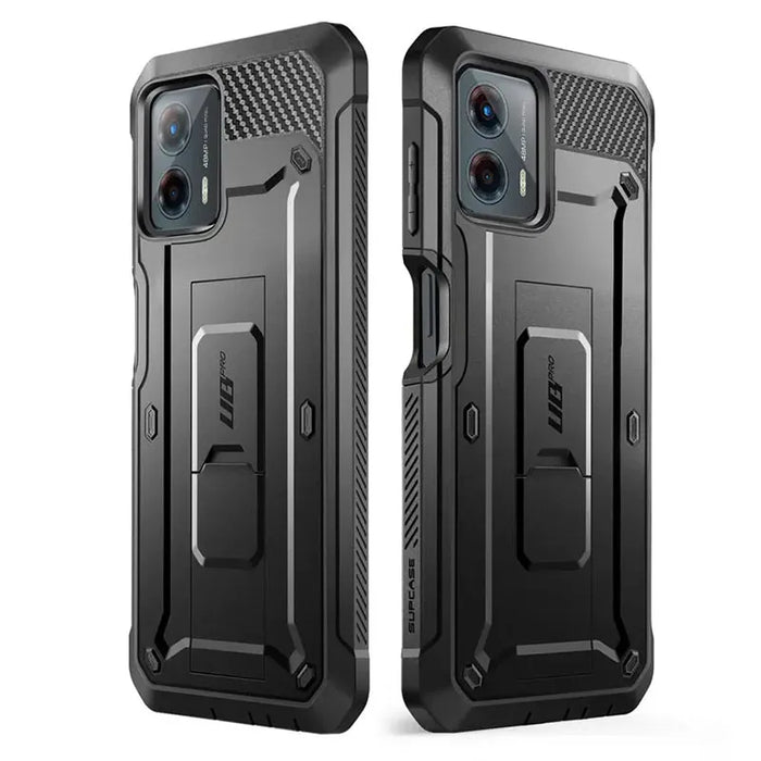 For Moto G 5G 2023 Fit 4G Version Ub Pro Full-Body Rugged Belt Clip Kickstand Case With Built-In Screen Protector