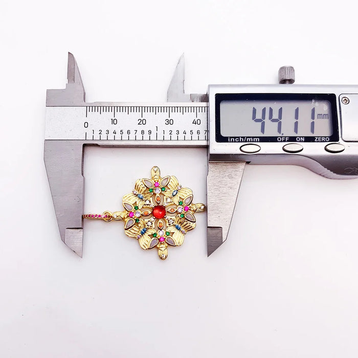 925 Sterling Silver Bohemian Butterfly Kaleidoscope Pendant Gift For Her