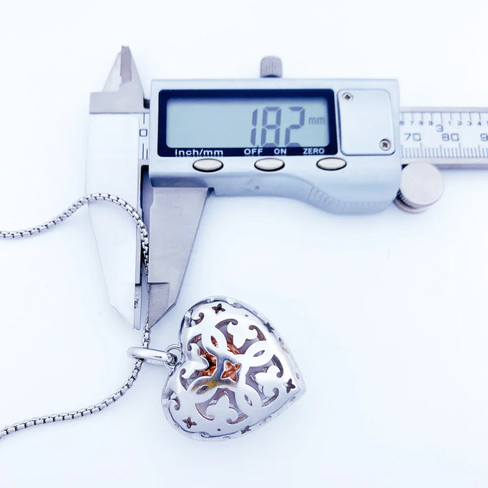 925 Sterling Silver Heart Medallion Necklace Fashion Jewelry For Women For Friend