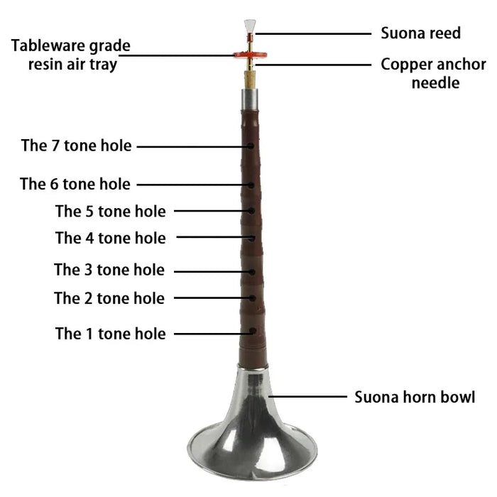 Traditional Abs Resin Suona For Chinese Folk Music Adult Beginners