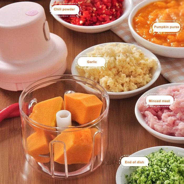Electric Garlic Chopper & Meat Grinder Durable & Efficient Vegetable Crusher