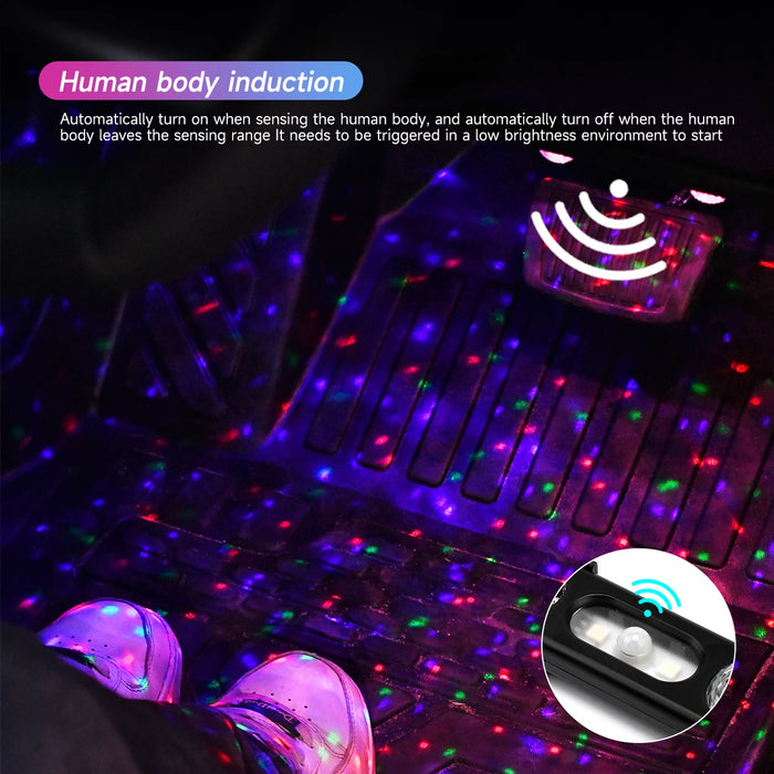 Wireless Usb Car Star Light Interior Decorative Atmosphere Lamp