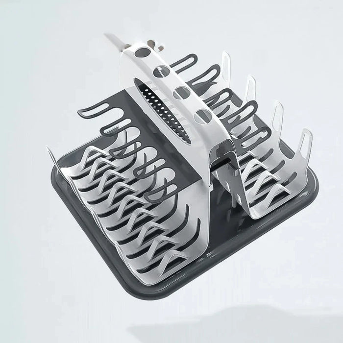 Portable Baby Bottle Drying Rack With Drain Tray