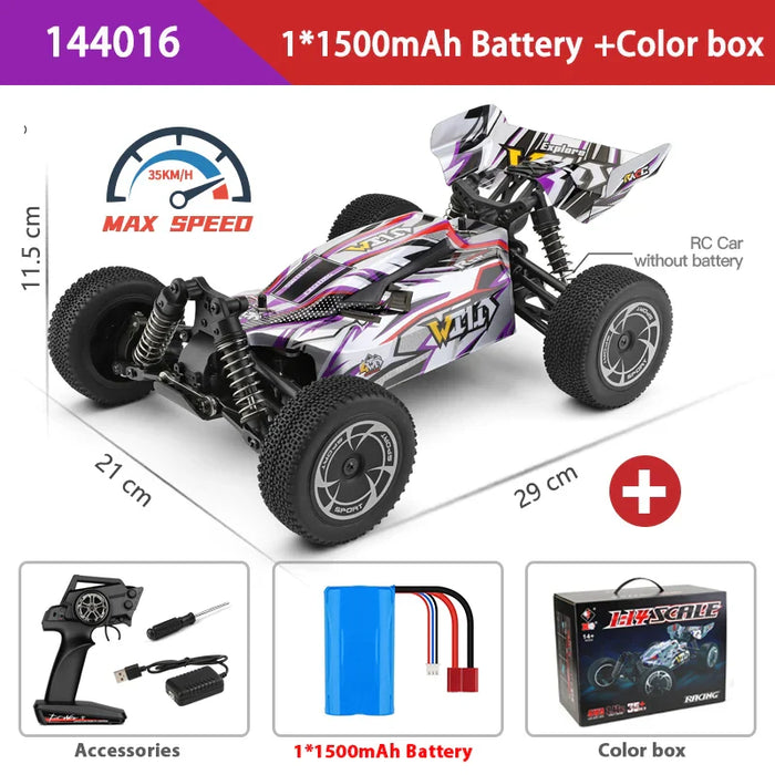35km/hh 1/14 Off Road Rc Car LED Headlights