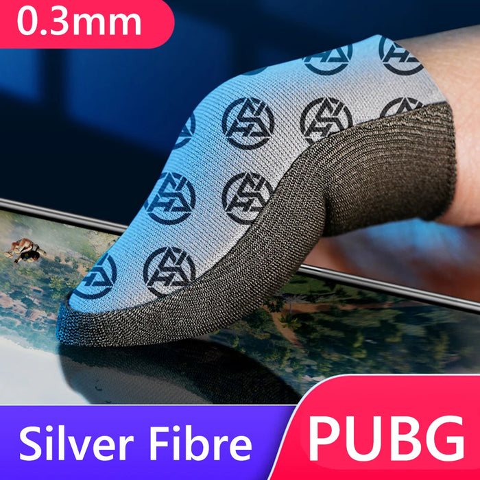 1 Pair Gaming Finger Sleeve Breathable Fingertips For Pubg Games Anti-Sweat Touch Screen Finger Cots Cover Sensitive Mobile Game