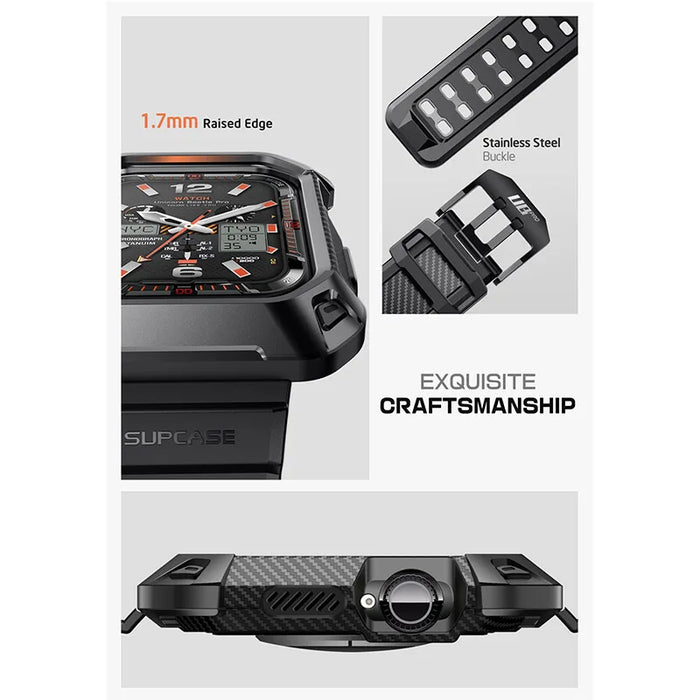 For Apple Watch 10 42Mm Ub Pro Heavy-Duty Scratch Resistant Rugged Case With Adjustable Strap Watch Band