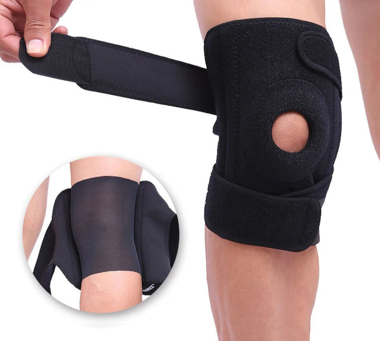 Adjustable Knee Support Brace Sports Knee Protector With Patella Hole