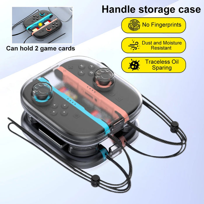 For Switch 2 Transparent Case Anti-Drop Console Handle Storage Box High Transparency Protective Case Console Shell For Switch 2