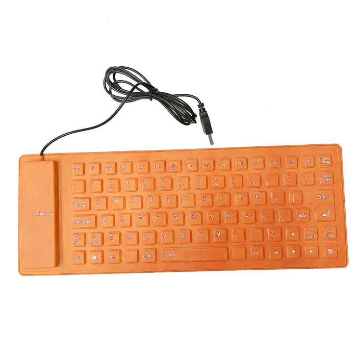 Flexible Waterproof Gaming Keyboard 85 Keys Usb Wired Foldable For Macbook