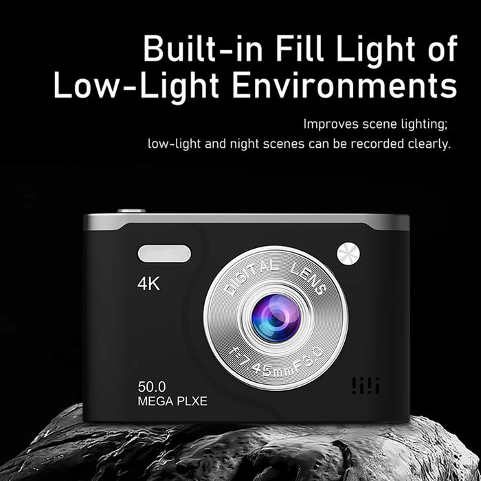 Am200 8X Digital Camera Children Camera 2.4 Inch Lcd Video Camcorder Rechargeable Cameras With Fill Light For Kid Adult Beginner