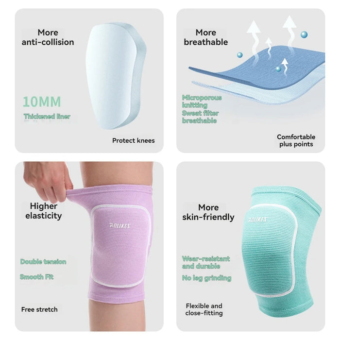 Volleyball Knee Pads For Women & Men Ideal For Basketball Football Dance Yoga Tennis Running & Cycling
