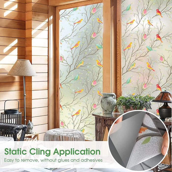 Decorative Stained Glass Window Film - Heat Blocking & Privacy