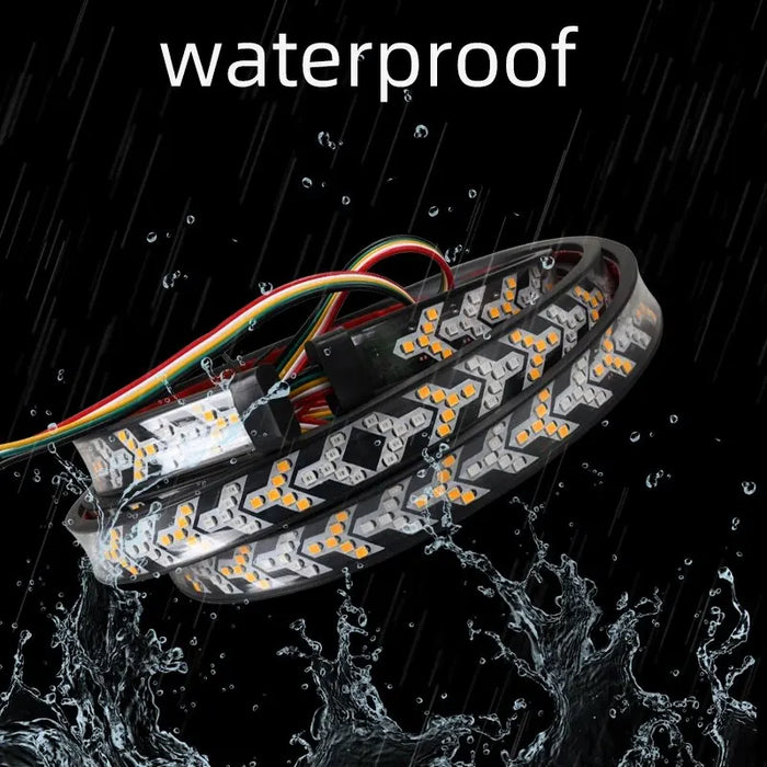 12V Led Tailgate Light For Pickup Trucks Turn Signal Brake Reverse Double Flash