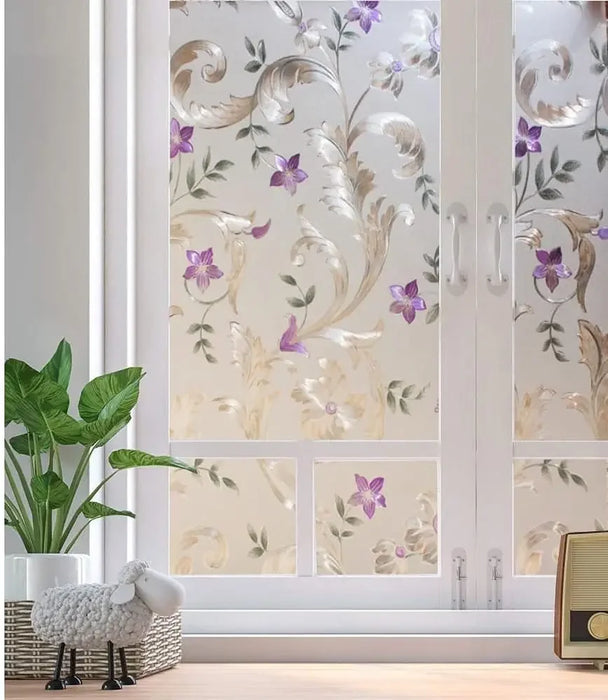 Decorative Privacy Film For Windows - Static Cling Glass Stickers