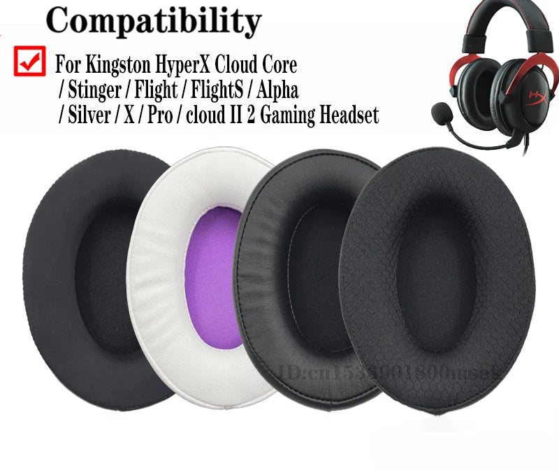 Pair of Replacement Earpads For Hyperx Cloud Mix Flight Alpha S Headphones