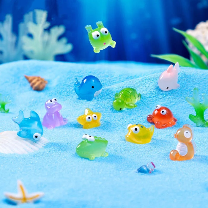 Tiny Ocean Resin Sea Animals For Diy Fish Tank Or Garden
