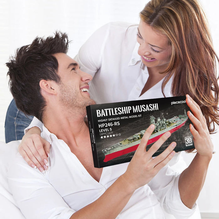 Musashi Battleship 3D Metal Puzzle Kit For Adults