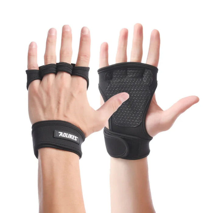 Crossfit Gym Gloves For Men & Women Wristband Hand Protector