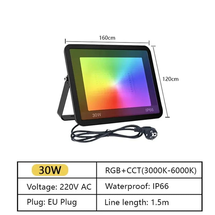Smart RGB Floodlight for Outdoor Lighting