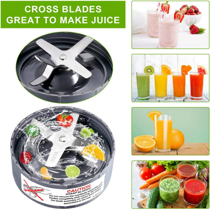 Extractor Blade And Gasket Replacement Parts Compatible With Nutribullet 600W 900W Blenders