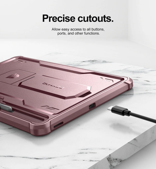 For Samsung Galaxy Tab S9 Fe Plus Heavy Shockproof Full Body Protective Case Withbuilt In Screen Protector & Pen Holder