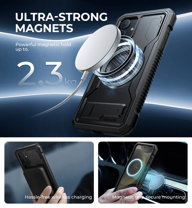 For Samsung Galaxy S24 + Plus Magsafe Shockproof Rugged Bumper Case Protective With Built In Screen Protector