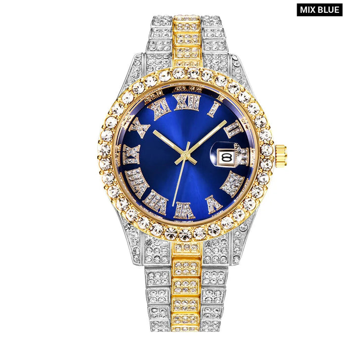 Stainless Steel Mens Quartz Watch Date