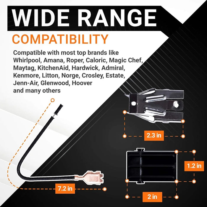 4 Pack 330031 Range Burner Receptacle Kit Compatible With Whirlpool Kenmore Range Ap3075808 814399 5303935058 5301167733 Wb17X210