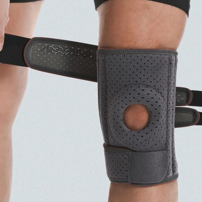 Breathable Knee Pads For Outdoor Sports Non Slip Straps Steel Support Men & Women
